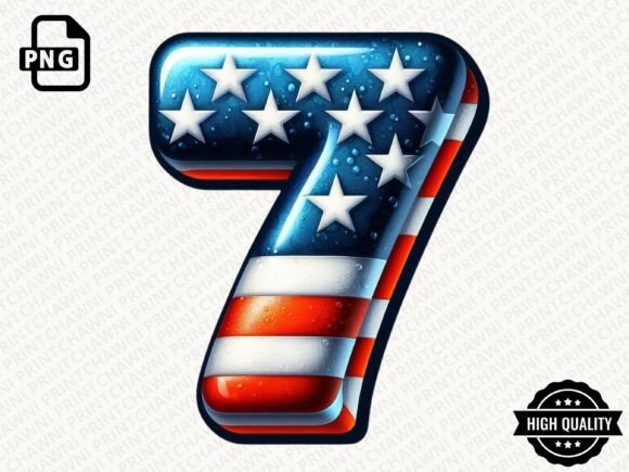 Download 4th of July Number Clipart PNG - Number Collection