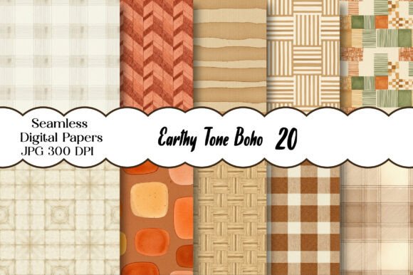 Download Earthy Tone Boho Digital Paper - Boho digital paper Collection