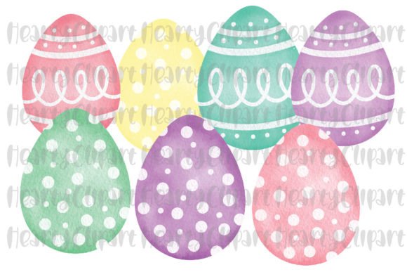 Download Watercolor Easter Eggs PNG Clipart - Easter Collection