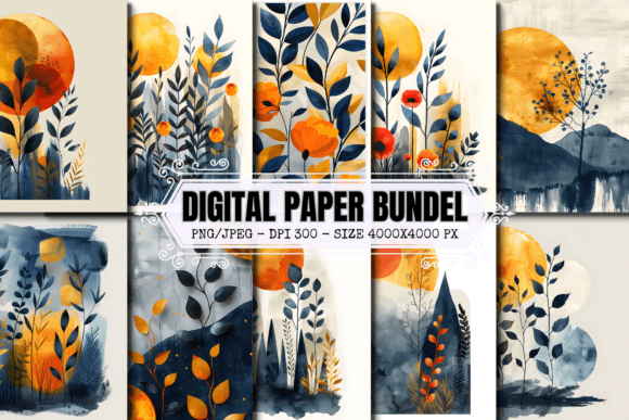 Download Boho Digital Paper Doodles Scrapbook - Boho digital paper Collection