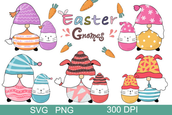 Download Easter Gnomes (clip Art) - Easter Collection
