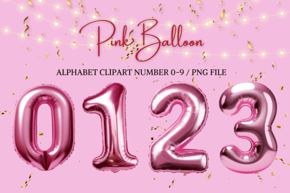 Download Pink Balloon Alphabet Letter Number - Number Collection