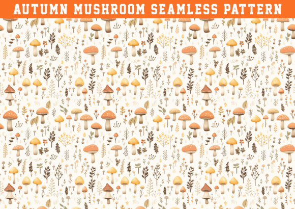 Download Autumn Mushroom Pattern - Mushroom pattern Collection