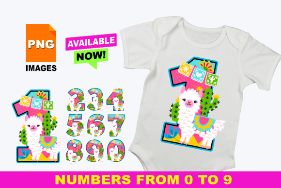Download Llama Numbers 0-9 Clip Art Set PNG - Number Collection