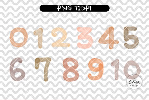 Download Watercolor Number Clipart - Number Collection