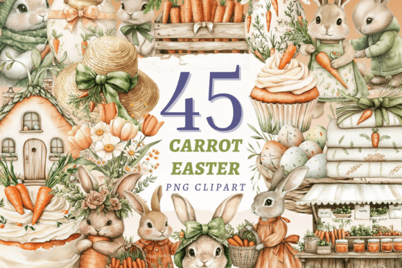 Download Carrot Easter PNG Bundle - Easter Collection