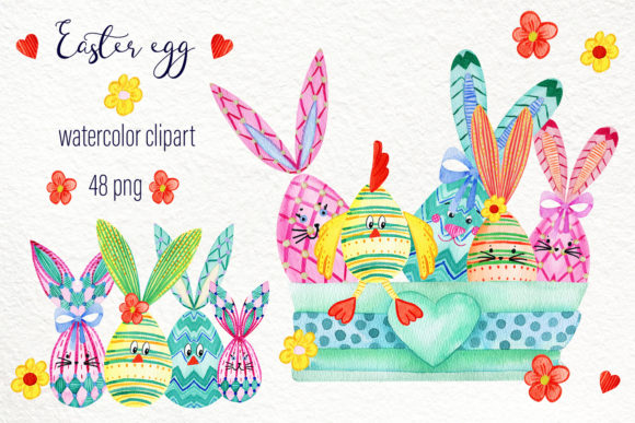 Download Easter Egg Scene Generator Watercolor - Easter Collection