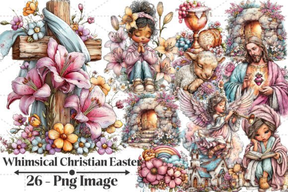 Download Whimsical Christian Easter Clipart - Easter Collection