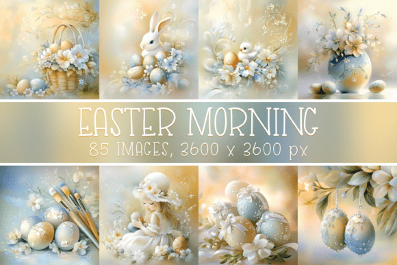 Download Pastel Easter Digital Papers Bundle - Easter Collection