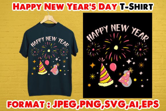 Download Happy New Year's Day T- Shirt - New year's day Collection